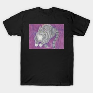 Grey cat T-Shirt